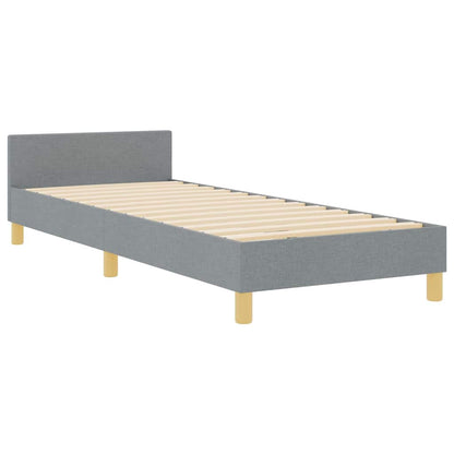 Struttura del letto Grigio chiaro 80 x 200 cm Tessuto | homemem39