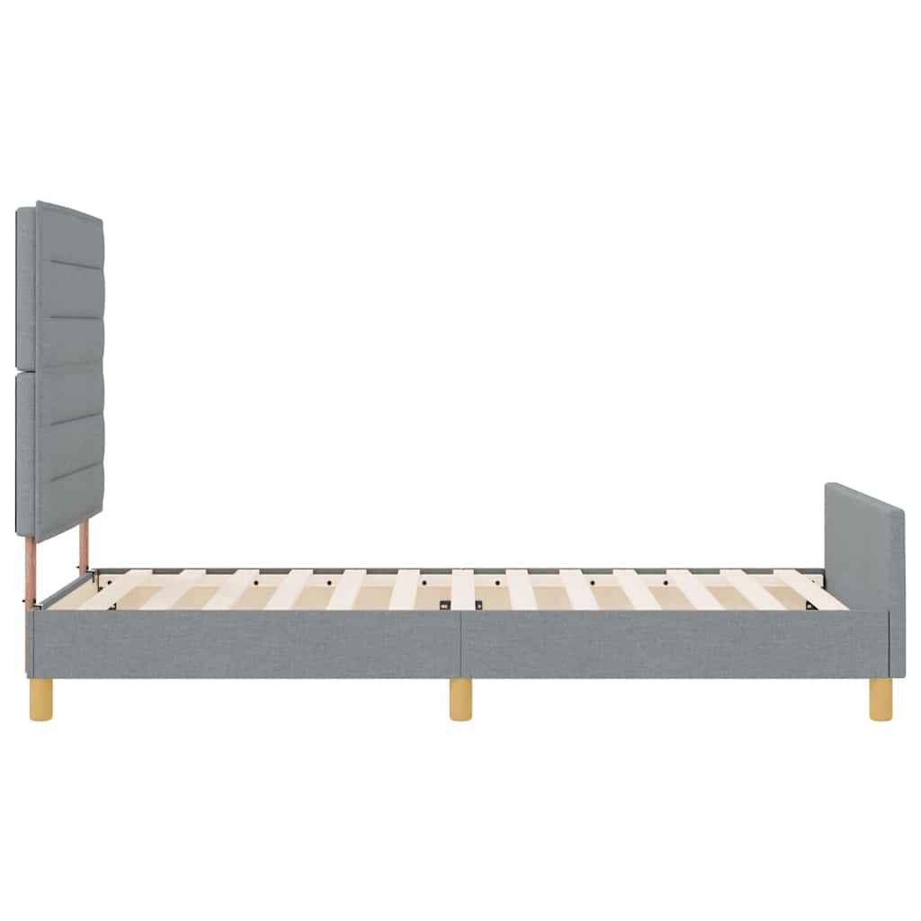 Struttura del letto Grigio chiaro 80 x 200 cm Tessuto | homemem39