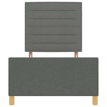 Struttura del letto Grigio scuro 80 x 200 cm Tessuto | homemem39