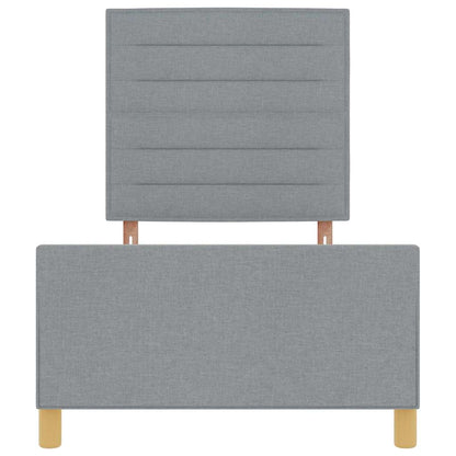Struttura del letto Grigio chiaro 100 x 200 cm Tessuto | homemem39