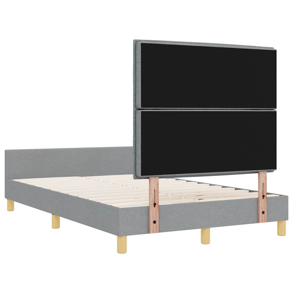 Struttura del letto Grigio chiaro 120 x 190 cm Tessuto | homemem39