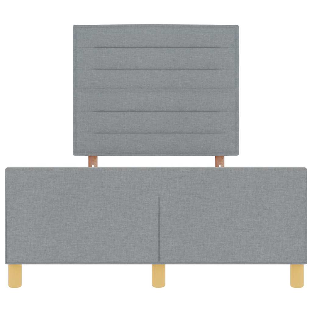 Struttura del letto Grigio chiaro 120 x 190 cm Tessuto | homemem39