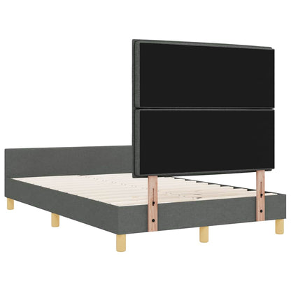 Struttura del letto Grigio scuro 120 x 190 cm Tessuto | homemem39