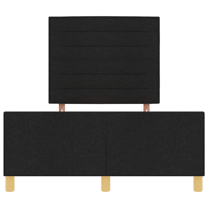 Struttura del letto con testiera Nero 120 x 190 cm Tessuto - homemem39