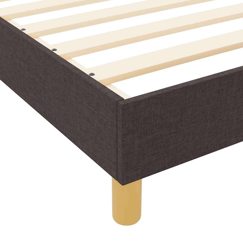 Struttura del letto Marrone scuro 120 x 190 cm Tessuto | homemem39