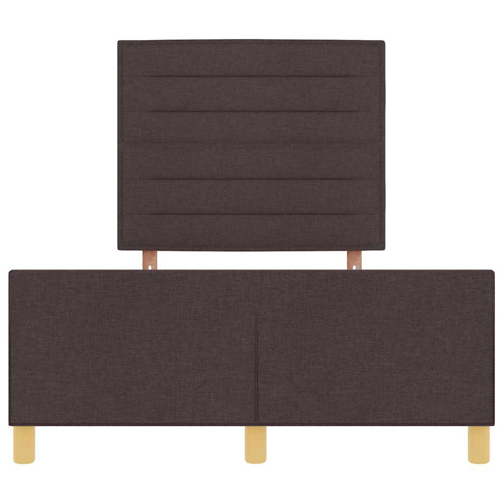 Struttura del letto Marrone scuro 120 x 190 cm Tessuto | homemem39