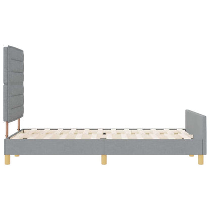 Struttura del letto Grigio chiaro 120 x 200 cm Tessuto | homemem39