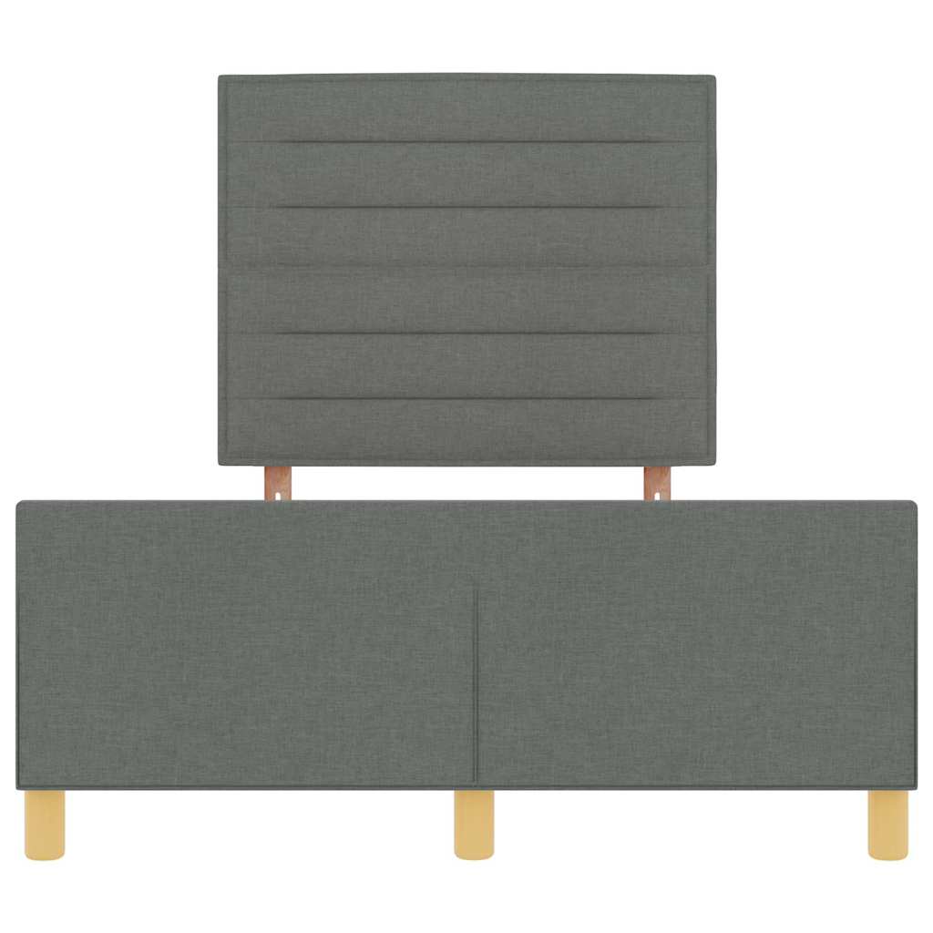 Struttura del letto Grigio scuro 120 x 200 cm Tessuto | homemem39