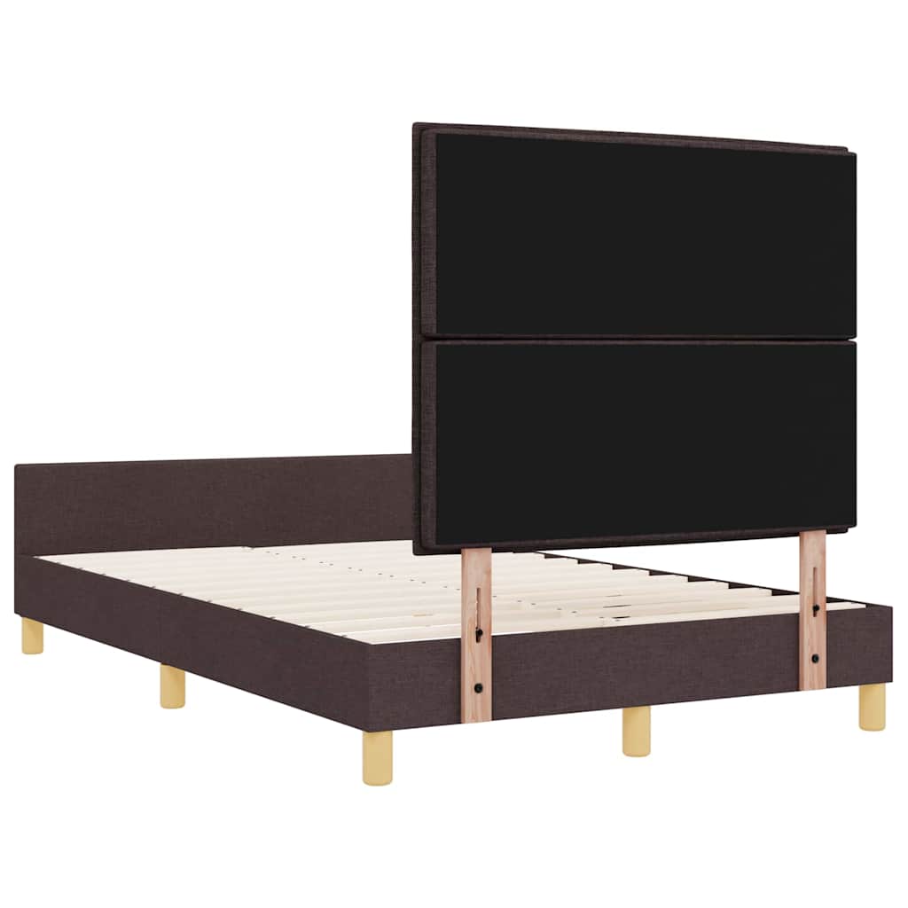 Struttura del letto Marrone scuro 120 x 200 cm Tessuto | homemem39