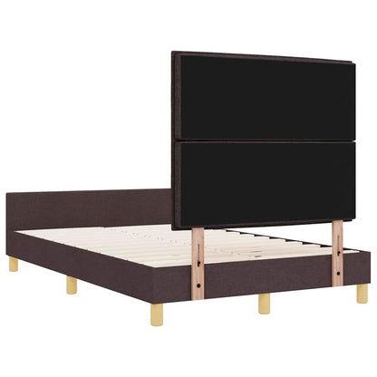 Struttura del letto Marrone scuro 120 x 200 cm Tessuto | homemem39
