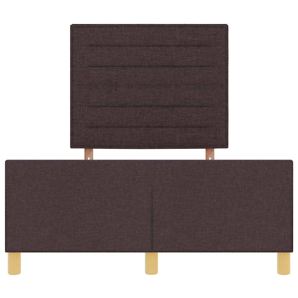 Struttura del letto Marrone scuro 120 x 200 cm Tessuto | homemem39