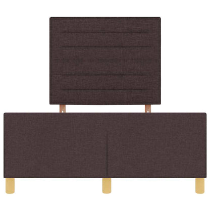 Struttura del letto Marrone scuro 120 x 200 cm Tessuto | homemem39