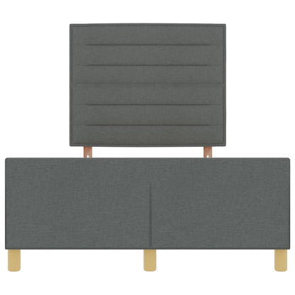 Struttura del letto Grigio scuro 140 x 190 cm Tessuto | homemem39