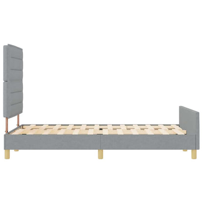 Struttura del letto Grigio chiaro 140 x 200 cm Tessuto | homemem39