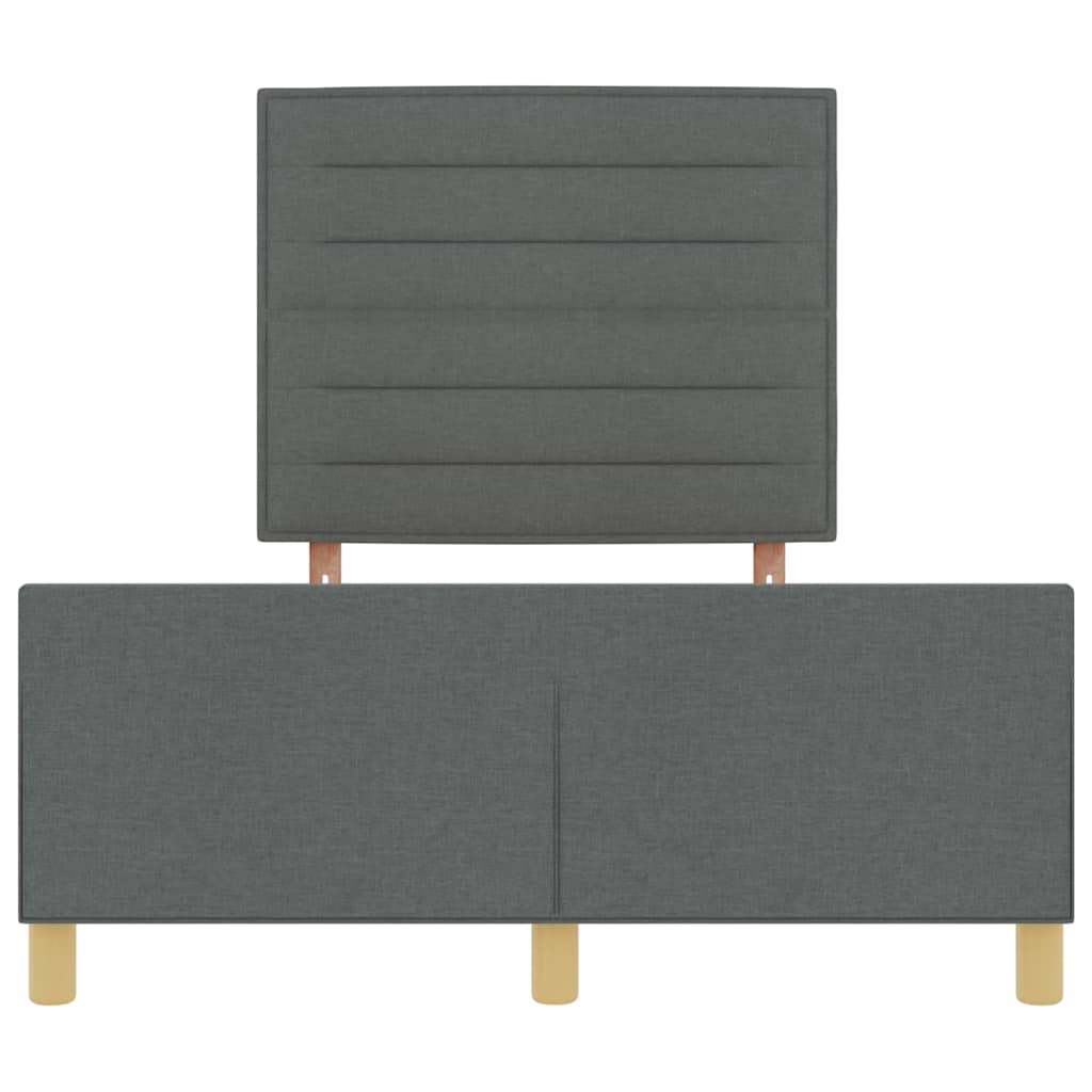 Struttura del letto Grigio scuro 140 x 200 cm Tessuto | homemem39
