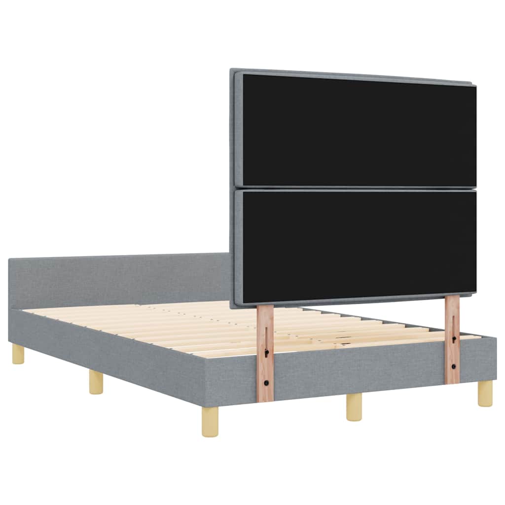 Struttura del letto Grigio chiaro 160 x 200 cm Tessuto | homemem39