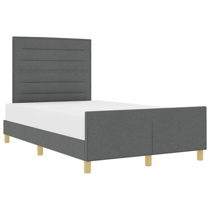 Struttura del letto Grigio scuro 160 x 200 cm Tessuto | homemem39