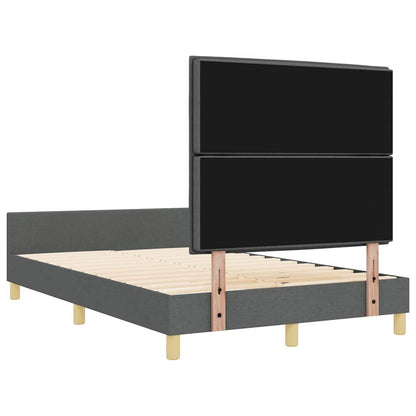 Struttura del letto Grigio scuro 160 x 200 cm Tessuto | homemem39
