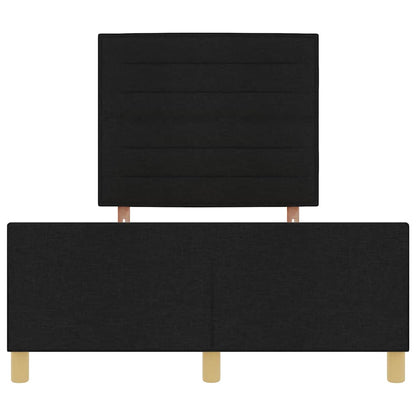 Struttura del letto con testiera Nero 160 x 200 cm Tessuto | homemem39