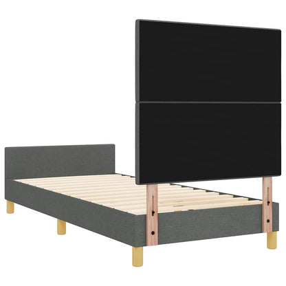 Struttura del letto Grigio scuro 80 x 200 cm Tessuto | homemem39