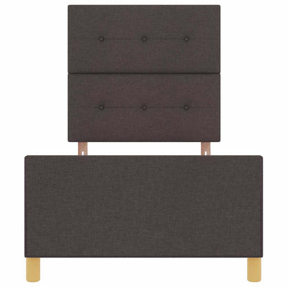 Struttura del letto Marrone scuro 80 x 200 cm Tessuto | homemem39
