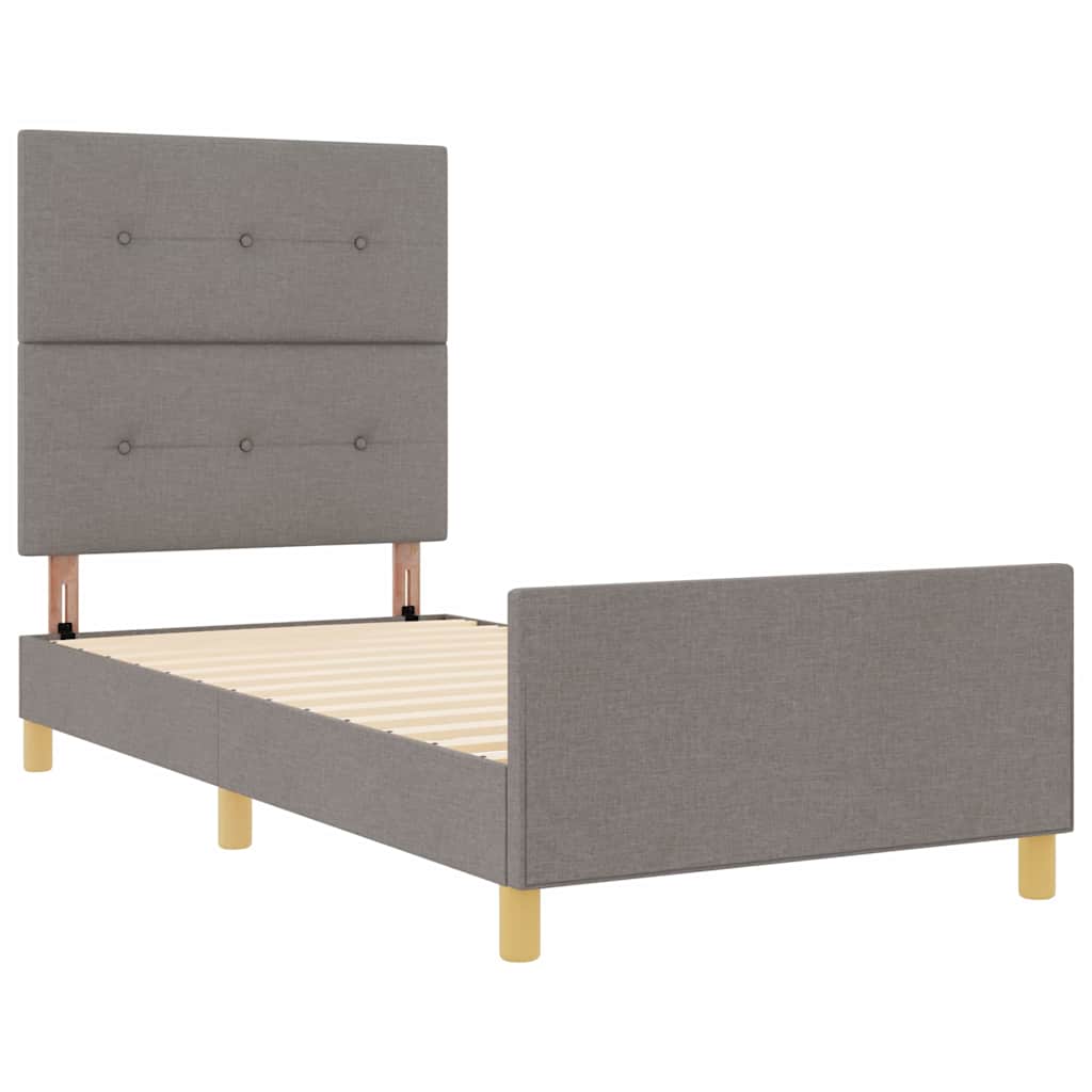 Struttura del letto con testiera Talpa 80 x 200 cm Tessuto | homemem39