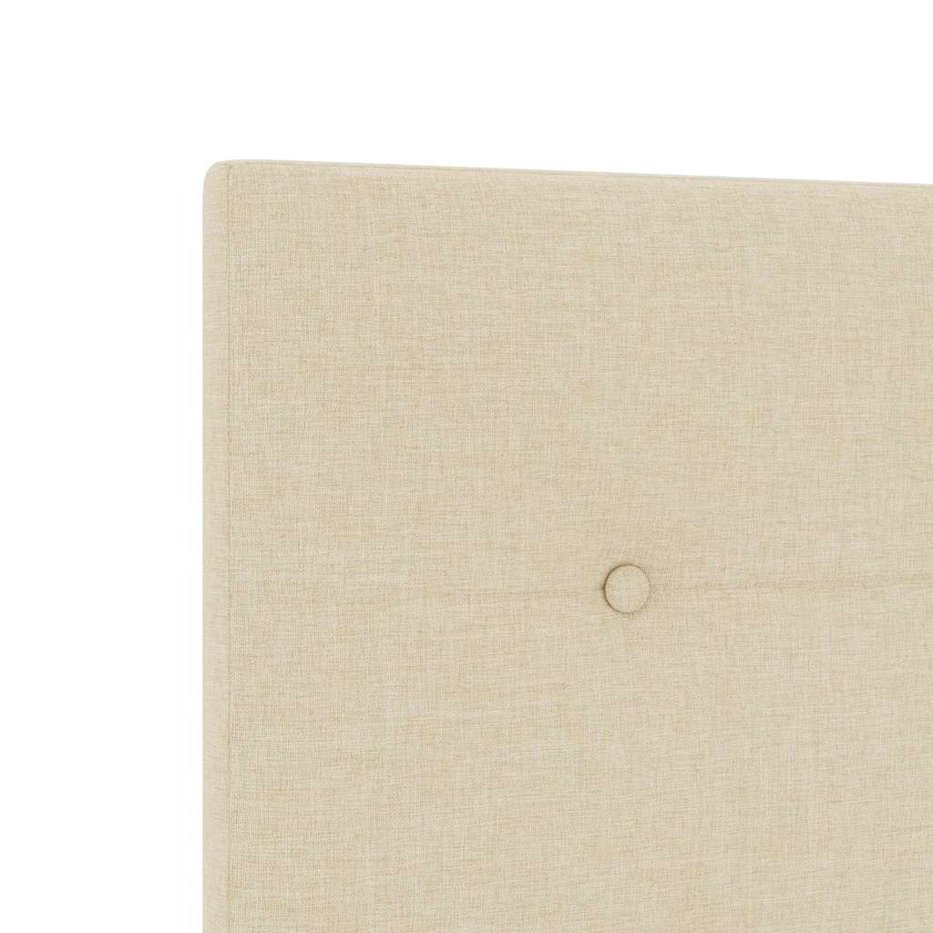 Struttura del letto con testiera Crema 80 x 200 cm Tessuto | homemem39