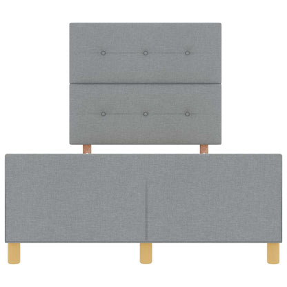 Struttura del letto Grigio chiaro 120 x 190 cm Tessuto - homemem39