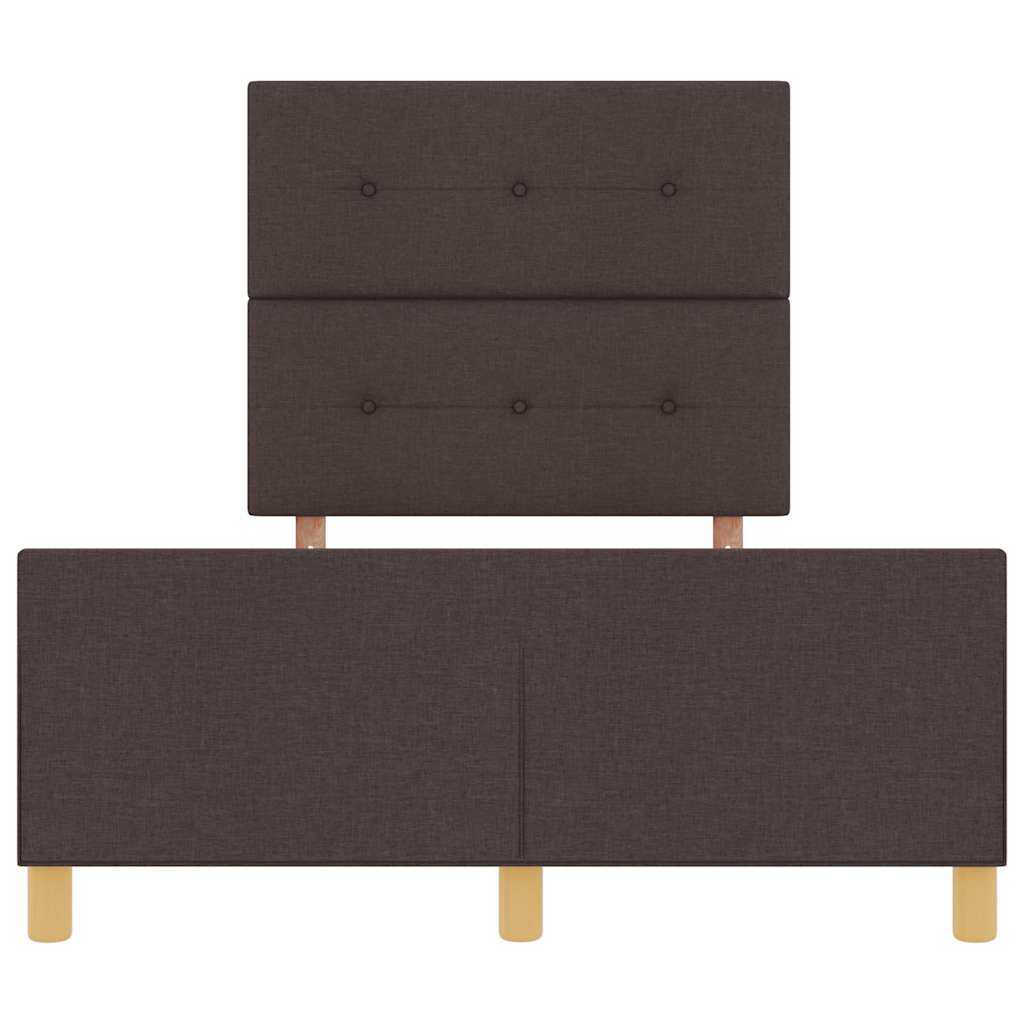 Struttura del letto Marrone scuro 120 x 200 cm Tessuto | homemem39