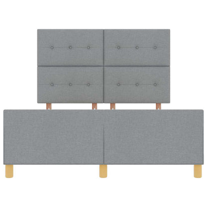 Struttura del letto Grigio chiaro 140 x 190 cm Tessuto