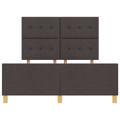 Struttura del letto Marrone scuro 140 x 190 cm Tessuto | homemem39