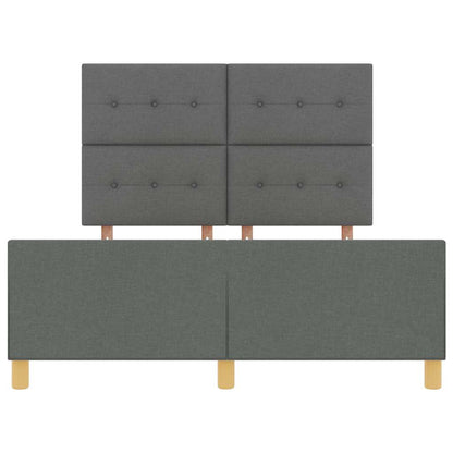 Struttura del letto Grigio scuro 160 x 200 cm Tessuto | homemem39