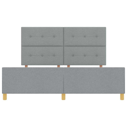 Struttura del letto Grigio chiaro 180 x 200 cm Tessuto