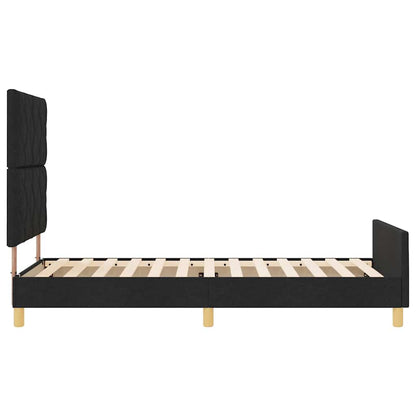 Struttura del letto con testiera Nero 100 x 200 cm Tessuto | homemem39