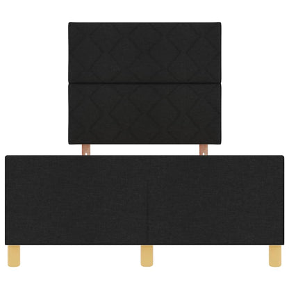 Struttura del letto con testiera Nero 120 x 190 cm Tessuto - homemem39
