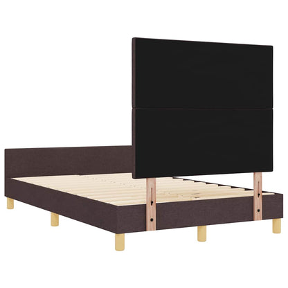 Struttura del letto Marrone scuro 120 x 190 cm Tessuto | homemem39