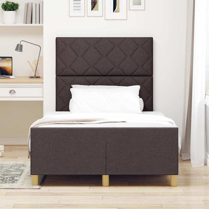 Struttura del letto Marrone scuro 120 x 200 cm Tessuto | homemem39