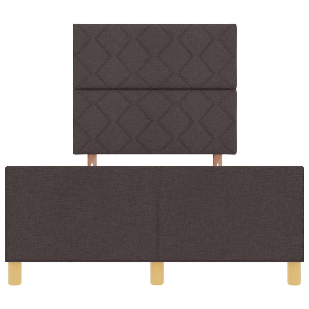 Struttura del letto Marrone scuro 120 x 200 cm Tessuto | homemem39