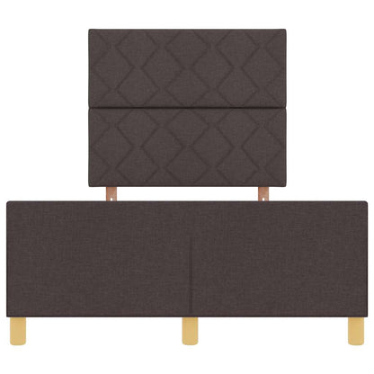 Struttura del letto Marrone scuro 120 x 200 cm Tessuto - homemem39