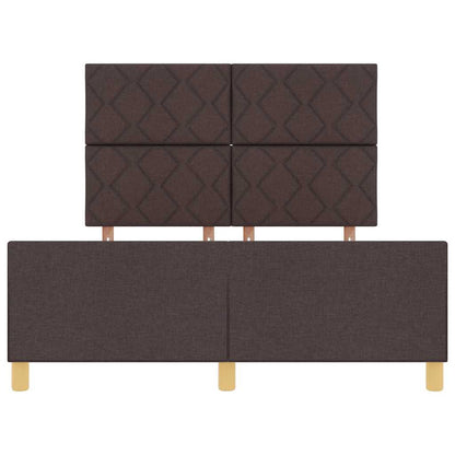 Struttura del letto Marrone scuro 140 x 190 cm Tessuto | homemem39