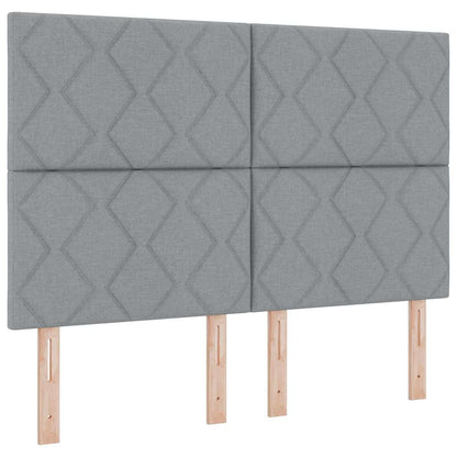 Struttura del letto Grigio chiaro 160 x 200 cm Tessuto | homemem39