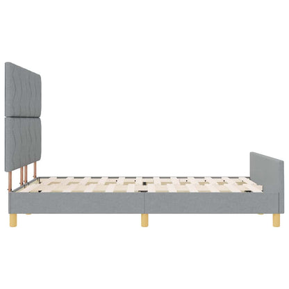 Struttura del letto Grigio chiaro 160 x 200 cm Tessuto | homemem39