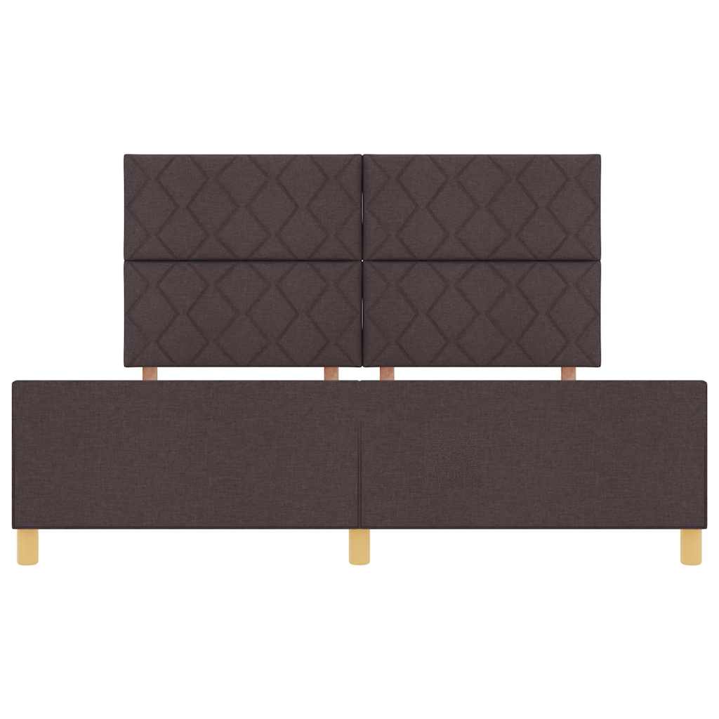 Struttura del letto Marrone scuro 180 x 200 cm Tessuto - homemem39