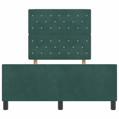 Struttura del letto Verde scuro 120 x 200 cm Velluto - homemem39