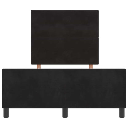 Letto a molle con testiera Nero 120 x 200 cm Velluto | homemem39