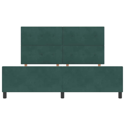 Struttura del letto Verde scuro 180 x 200 cm Velluto