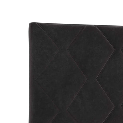 Letto a molle con testiera Nero 80 x 200 cm Velluto | homemem39