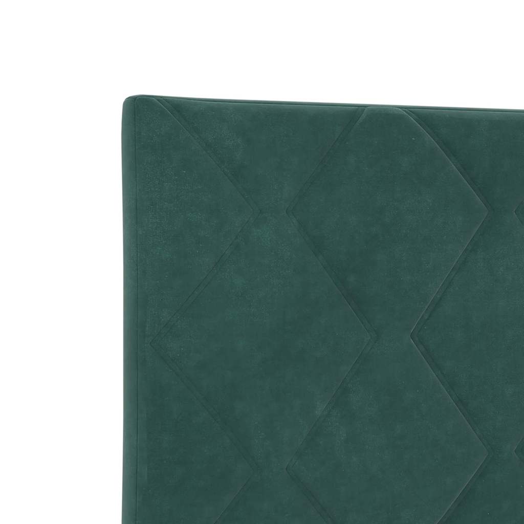 Struttura del letto Verde scuro 100 x 200 cm Velluto - homemem39
