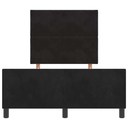 Struttura del letto con testiera Nero 120 x 190 cm Velluto - homemem39