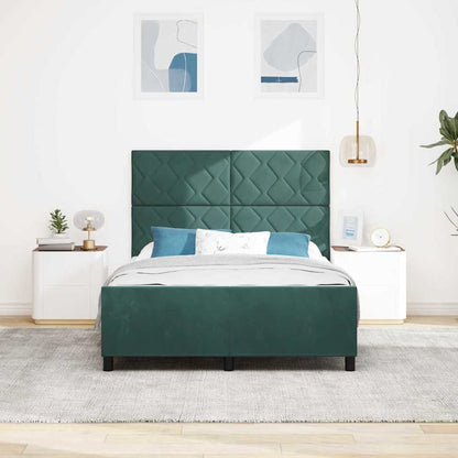 Struttura del letto Verde scuro 140 x 200 cm Velluto